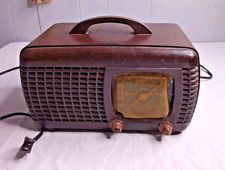 Vintage Zenith Tube Radio 6D520 Brown Bakelite Case AM 1940's UNTESTED READ PLZ picture