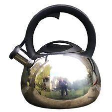 Farberware 2.3 Quart Tea Kettle Polished Stainless Steel Classic Series Q21C picture