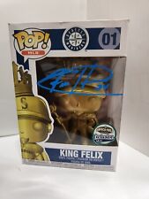 Funko Pop King Felix Hernandez *GOLD* JSA Seattle Mariners ONLY 34 PC EXIST RARE picture
