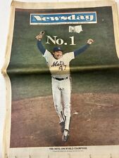 NEWSDAY NEWSPAPER OCTOBER 28, 1986  NEW YORK METS WORLD SERIES CHAMPIONS VG picture