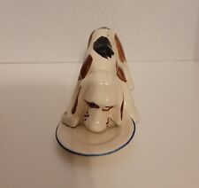 Vintage MCM Porcelain Hound Dog Figurene With Plate picture