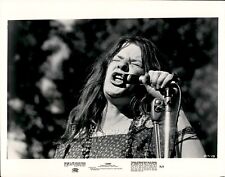 LD300 1975 Orig Photo JANIS JOPLIN SINGING IN CONCERT Outdoor Stage Music Icon picture