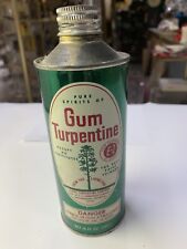 1923 Vintage Gum Turpentine Elroy company Turpentine Advertising Can Unopened? picture