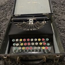 1938 Remington Rem Rand 3-Row BANTAM Colorful Keys Teaching Typewriter FOR PARTS picture