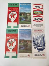 1950’s-1960’s Texaco Star Gas Station Maps Ohio, Mississippi, Louisiana, PA, MD picture