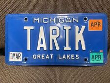 Michigan Vanity Blue License Plate Tarik Skubal Detroit Tigers Personalized Tag picture