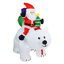 5.6ft Inflatables Santa Claus Decor Outdoor Holiday Yard for Lawn, Garden picture