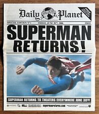 DAILY PLANET SUPERMAN RETURNS Promotional Newspaper Special Edition 2006 (1) picture