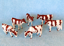 Vintage Ertl Spotted Guernsey Milk Cows ~ Lot of 6 picture