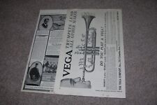 1920 Vega & Buescher Trumpet Musical Instruments Print Ads picture