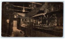 1914 The Log Cabin Inn Interior Oshkosh Wisconsin WI Posted Vintage Postcard picture