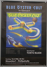 BOC Blue Oyster Cult Poster Original Dusseldorf Tour Poster 1986 picture