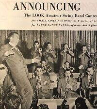 1946 Look Amateur Swing Band Contest VTG 1940s PRINT AD Stan Kenton Orchestra picture