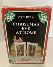 Christmas Eve at Home Hand Painted Holiday house Decor 6 “ opens picture