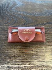 Los Angeles, CA Vintage Souvenir Comb Mirror in Leather Pouch 1950s picture