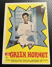 1967 Topps Green Hornet Set Break Sticker #4 Low Grade Surface Damage Bruce Lee picture