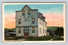 Polk PA-Pennsylvania, IOOF Hall 680, Antique, Vintage Postcard picture