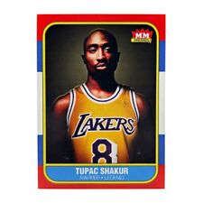 2PAC Tupac Shakur Hip-Hop Trading Card 1986 NBA Fleer Style Kobe Design picture