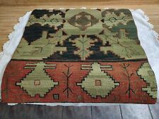 Vtg. woven rug; wool? w/Native American pattern? picture