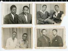 (4x) c. 1950's Male Friends, Mali & Senegal Vintage Photos FETOUNI MOUMOUNY picture