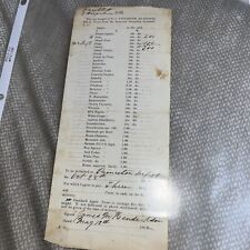 Antique 1862 Bill of Plum & Pear Trees - Syracuse Nurseries New York NY Receipt picture