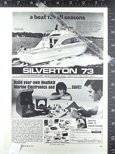 1973 AD for Silverton Marine 73 27 boat motor Yacht & Heathkit fish spotter picture