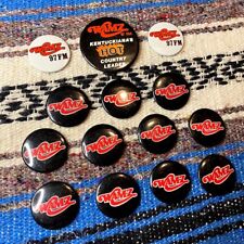 Lot of 14 1990s 97.5 WAMZ Louisville Country Music Radio Station Buttons/Pins picture
