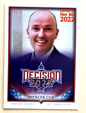 SPENCER COX DECISION 2022 ELECTION DAY ORANGE PARALLEL 90 SER#1/1 UTAH GOV picture