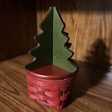2013 Longaberger Holiday Helper Basket With 3D Woodcrafts Tree picture