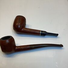 Vintage Lot Of 2 Pipes Flat Straight  picture