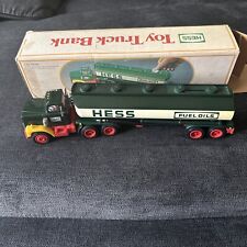 Vintage 1984 Hess Toy Tanker Semi Truck Bank Complete Original Box picture