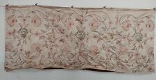 antique French silk & metallic embroidery textile fabric needlework panel itm919 picture