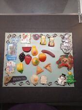 Vtg MAGGIE Magnetic Board, With Alot Of Vtg Magnets Variety.. picture