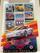 1992 Official GM Chevrolet Dealer 1,000,000th Corvette Poster Mint Condition picture
