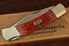 CASE XX USA 4 DOT 1996 JIGGED DARK RED BONE LOCKBACK KNIFE 61405L SS NICE (15652 picture