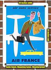 METAL SIGN - 1958 Air Auto Service French Airline - 10x14 Inches picture