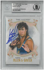 The 1 2 3 Kid Signed Autograph Slabbed 2021 Topps Allen & Ginter Card Beckett picture