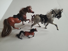 Lot 3 Grand Champion toy Horses Vintage Brown Gray Horse picture