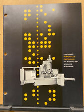 Vtg Cincinnati Milling Machine Catalog 1965 30