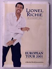 Lionel Richie Commodore Itinerary Original Vintage In Concert European Tour 2001 picture