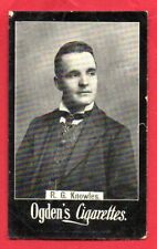 R. G. KNOWLES c1890's early 1900's OGDEN'S CIGARETTES tobacco CARD picture
