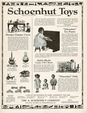 1920s Vintage Schoenhut Doll Wood Toy Piano Photo Print Ad LARGE picture