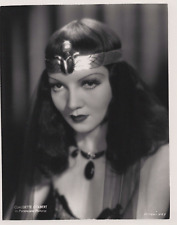 HOLLYWOOD BEAUTY CLAUDETTE COLBERT in CLEOPATRA PORTRAIT 1970s Photo C41 picture