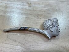 Antique Vtg Dutch African Figure Clay Pipe 