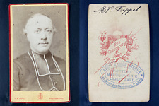 Lopez, Paris, Monsignor Freppel vintage cdv albumen print. Charles-Émile Frep picture