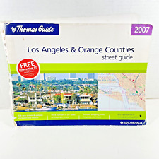 2007 Thomas Brothers Guide LA & Orange County CA Maps Spiral Softbound Vintage picture