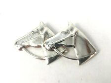 Mexican Taxco Horse Head Equestrian Sterling Silver Brooch Pin Estate 2.75