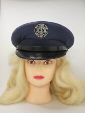 Vintage USAF United States Air Force Blue Wool Officer Dress Hat Cap Size 7.5 picture