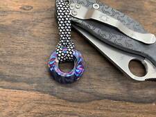 ZircuTi MOSAIC Black Timascus lanyard bead Paracord bead picture