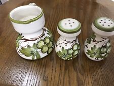 VTG HH Italy Grapevine Small Pitcher W/ CC Italy Salt and Pepper Shaker 3 pc. picture
